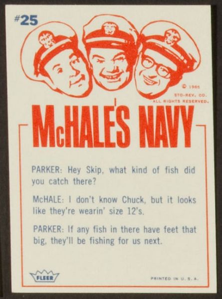 1965 Fleer McHale's Navy